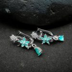 Aquamarine Blossom Earrings