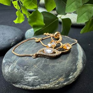 Golden Petal Charm Bracelet - Nazi Fashions