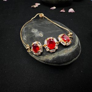 Golden Stone Duo Bracelet - Nazli Fashions
