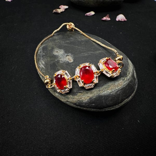 Golden Stone Duo Bracelet - Nazli Fashions
