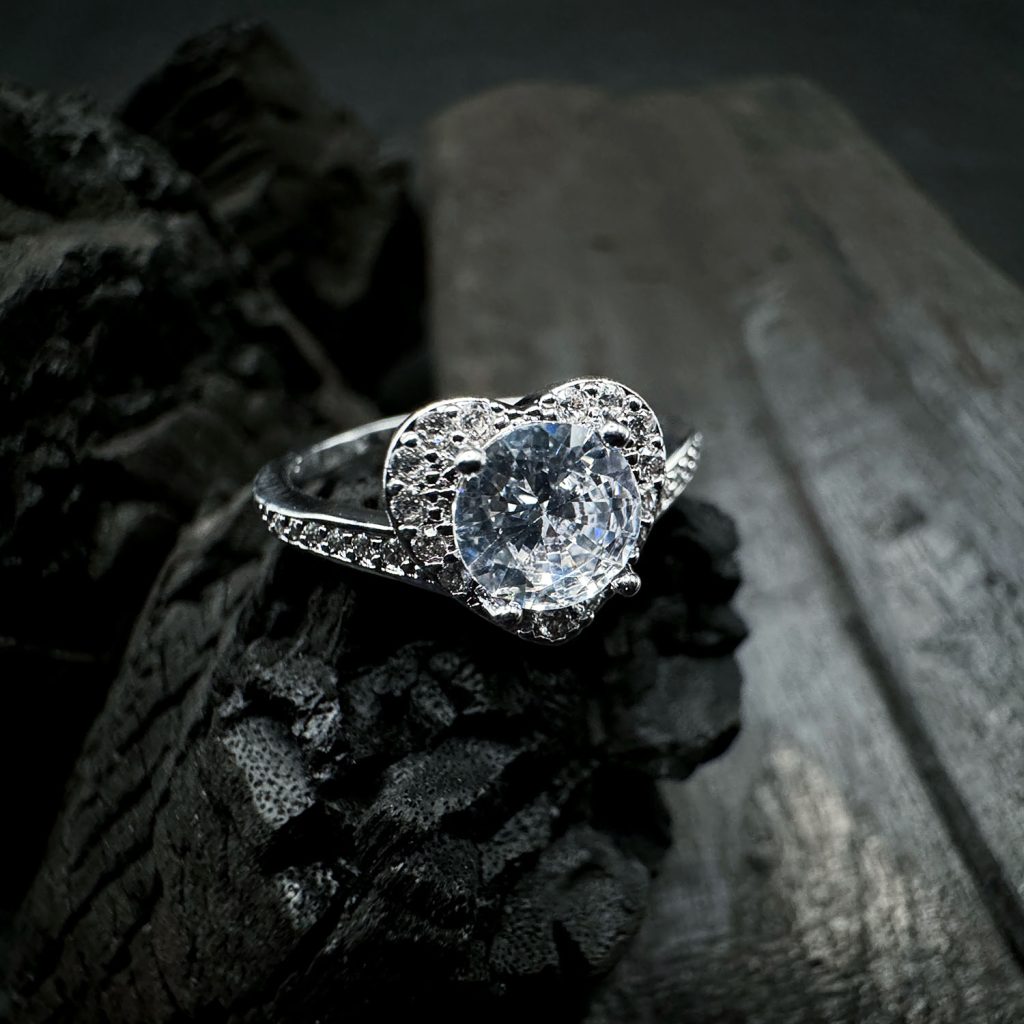 Heart's Desire Halo Engagement Ring