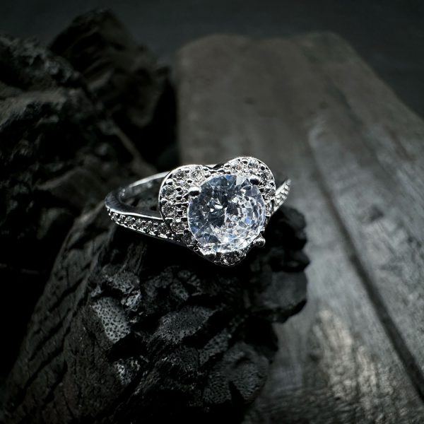 Heart's Desire Halo Engagement Ring
