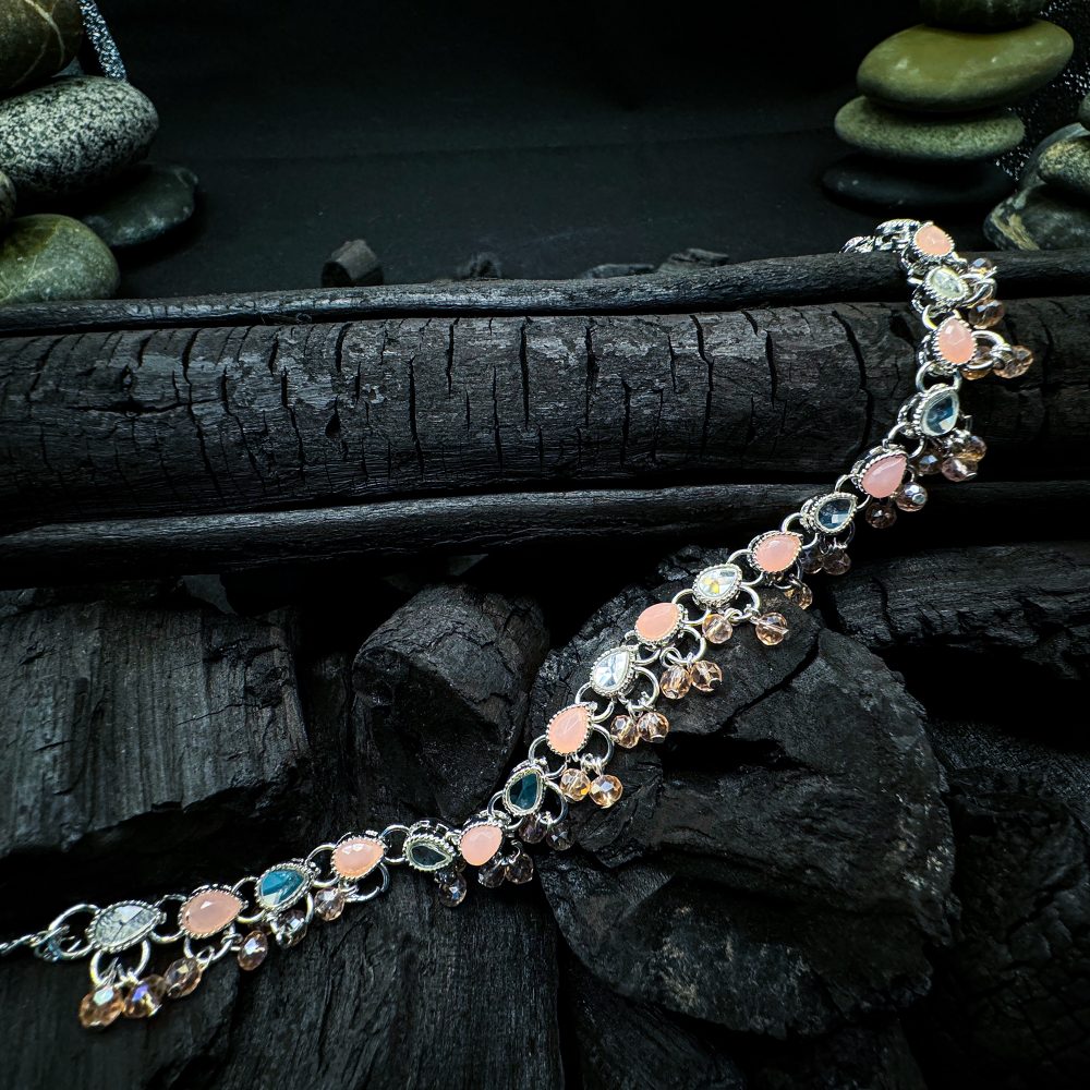 Pink Floral Bliss Anklet – Nazli Fashions