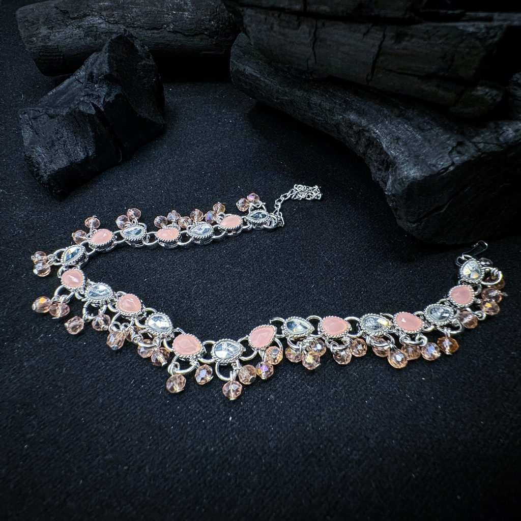 Pink Floral Bliss Anklet – Nazli Fashions