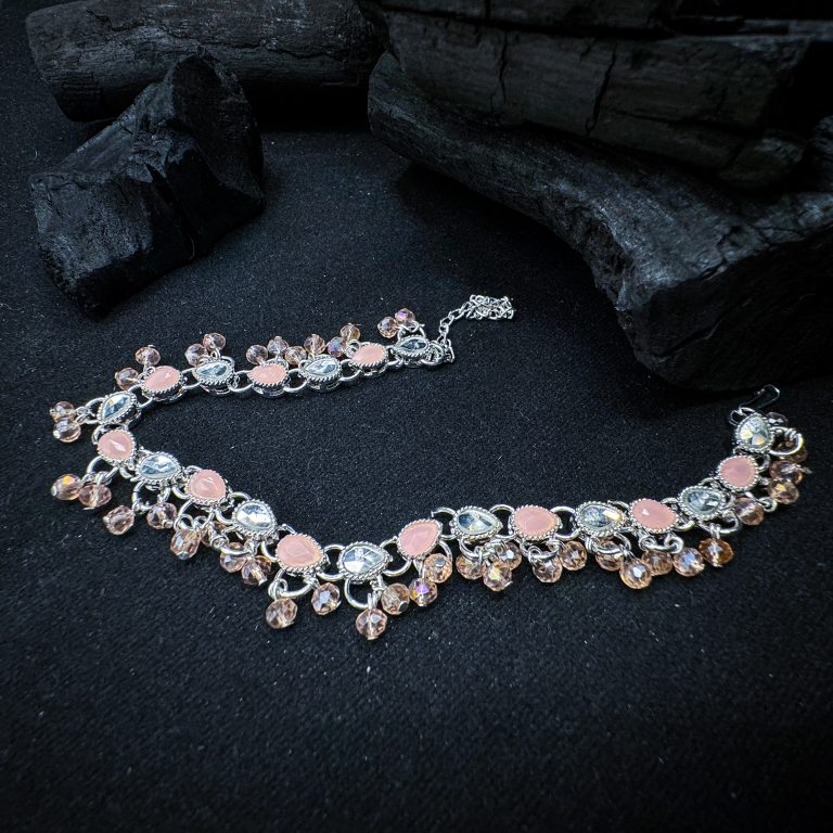 Pink Floral Bliss Anklet – Nazli Fashions