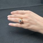 Royal Grandeur Golden Cocktail Ring
