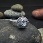 Sparkling Double Halo Diamond Ring