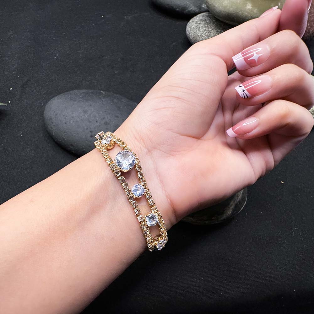 Crystal Charm Bracelet - Nazli Fashions