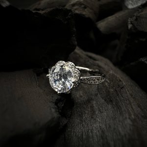 Timeless Round-Cut Diamond Floral Ring