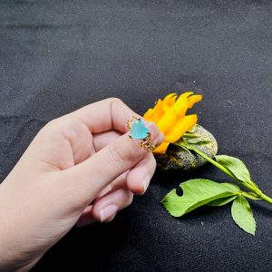 Turquoise Treasures Heart-Shaped Ring
