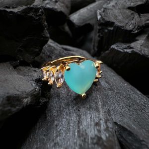 Turquoise Treasures Heart-Shaped Ring